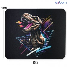 Mouse Pad 180x220x2mm MP-2218D Exbom - Dinossauro